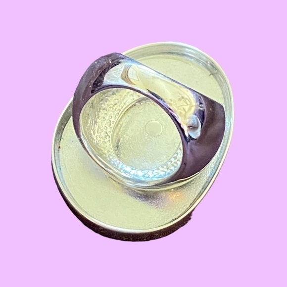 Apt 9 Size 8 Black and Silver Cocktail Ring - Picture 2 of 2